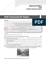 ICSE Sample Question Paper English Paper-1 Language Class 9