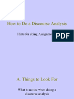 How To Do A Discourse Analysis