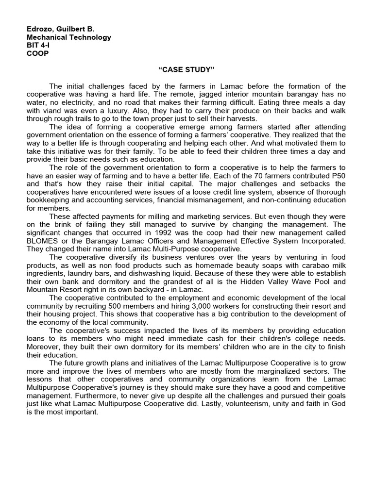 Lamac Multi-Purpose Cooperative Success | PDF | Cooperative | Economies