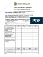 Hoja de Evaluación El Participante (ABRIL 2016)