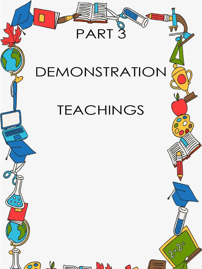 Part 3 Lesson Plan Pdf Learning Information