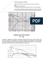 Exercícios de Diagramas de Fases