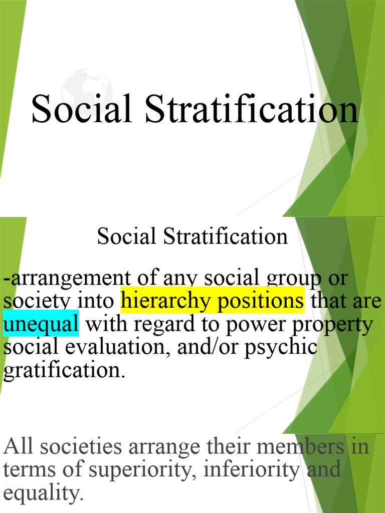 5 Social Stratification | PDF | Social Status | Social Stratification
