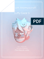 Máscara Luffy Gear 5 - Premium Momuscraft