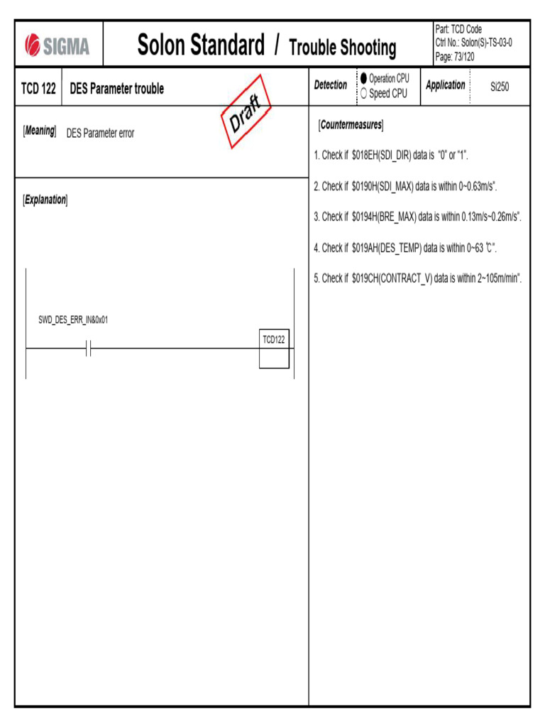 Elevator TCD Code Troubleshooting Guide | PDF | Resistor | Manufactured ...