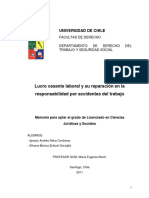 Lucro Cesante y Su Reparación en Accidentes Del Trabajo