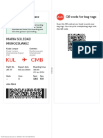 E-Boarding Pass QR Code For Bag Tags