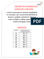 Descomposición de Números en Sumandos de Unidades