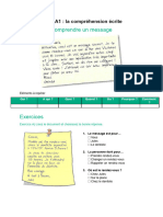 Production Écrite DELF A1