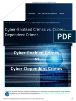 Cyber-Enabled Crimes vs. Cyber-Dependent Crimes