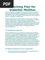 Download Teaching Plan for Diabetes Mellitus by AshleeNicole Farias Tugade SN70737598 doc pdf