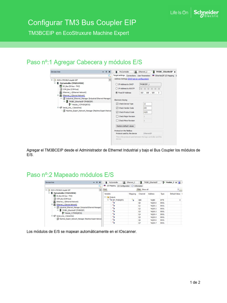 Nota Tecnica Configurar TM3 Bus Coupler EIP PDF