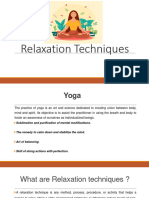 Relaxation Techniques