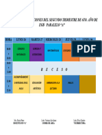 Horario de Evaluaciones Primer Trimestre