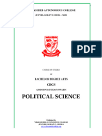 434-Political Science Course Structure