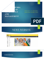 News Website Presentation by Manish