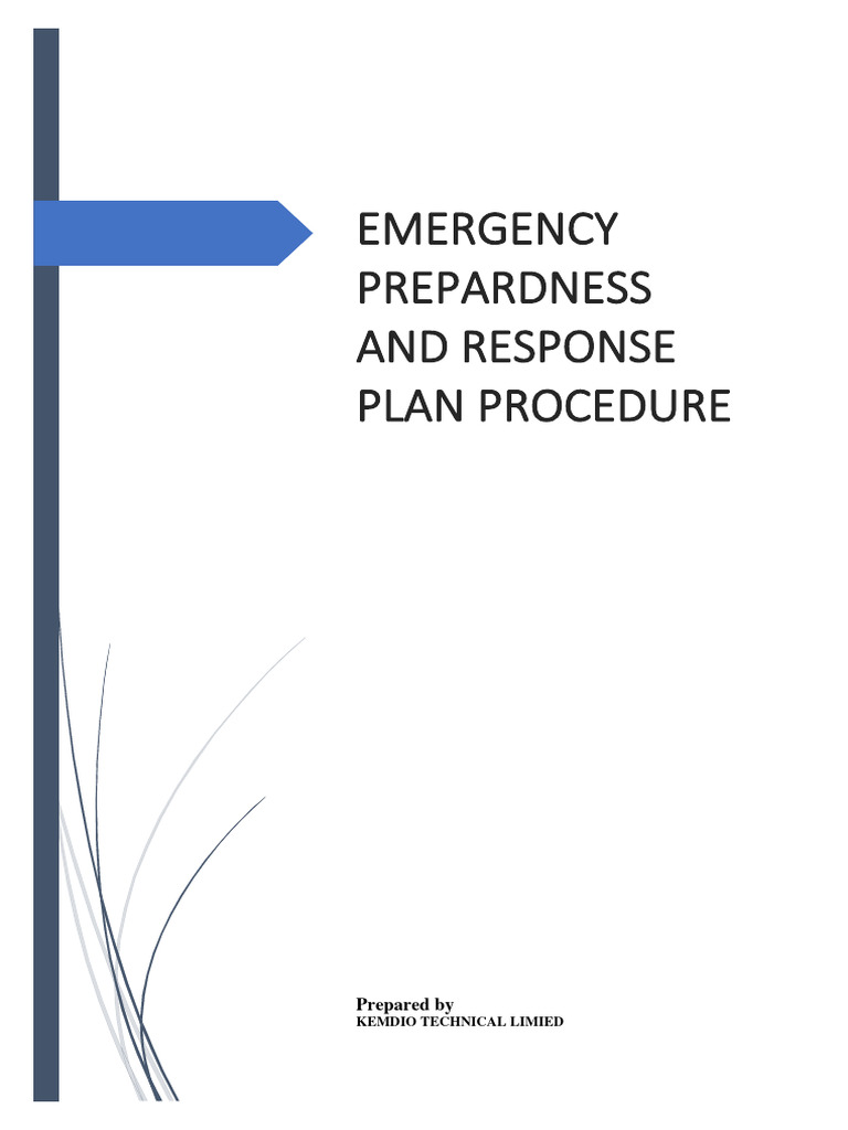Emergency Prepardness and Respone Plan Procedure 2021 | PDF ...