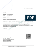 Certificado de Extratificacion