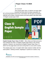 English Sample Paper Class 12 2024: Jasleen Taneja