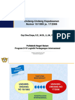 Materi Undang-Undang Kepabeanan