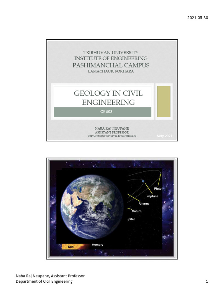 Geology's Role in Civil Engineering | PDF | Geology | Engineering