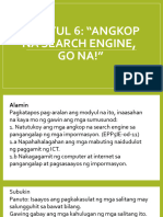 Modyul 6: "Angkop Na Search Engine, Go Na!"