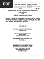 Piling Works Method Statement | PDF | Deep Foundation | Surveying