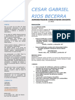 Curriculum Vitae Cesar Rios 2023