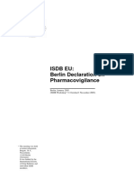 Berlin Declaration On Pharmacovigilance January 2005