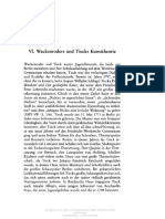 Behler, Ernst - Frühromantik - VI. Wackenroders Und Tiecks Kunsttheorie