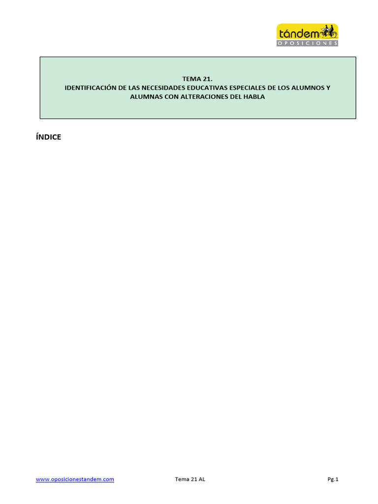TEMA 21 AL Tándem Formación | PDF | Aprendizaje | Evaluación