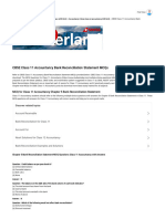 Accountancy Bank Reconciliation Statement