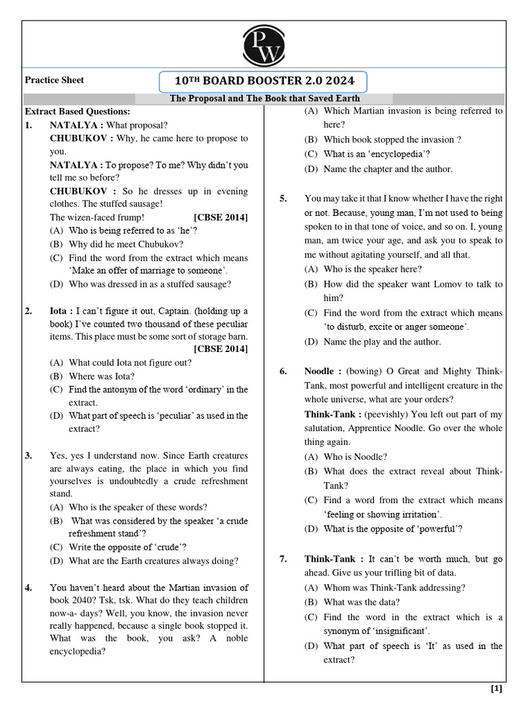 literature-14-practice-sheet-10th-board-booster-2-0-2024-download