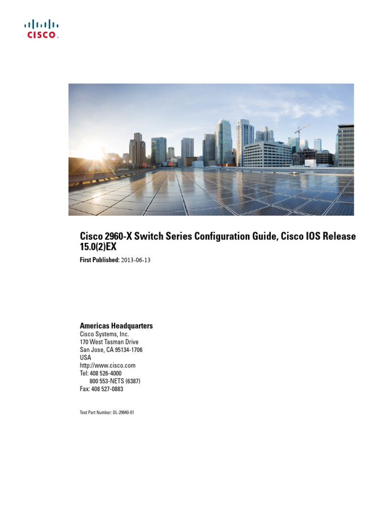 Catalyst 3560-C and 2960-C Switch Hardware Installation