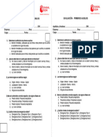 Evaluación Primeros Auxilios