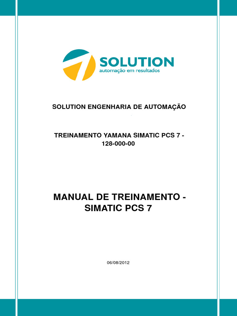 Treinamento Simatic PCS 7 - Manual | PDF | Windows XP | Windows Server 2003