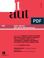 (Aut Aut) AA - Vv. - Aut Aut 382 - 2019. Sade, Masoch. Due Etiche Dell'Immanenza. Vol. 382-Il Saggiatore (2019)