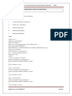 Exercise No:09 IT18511 Date:: 2. 3. Print The Subnet Mask. 4. Print The First IP Address Print The Last IP Address