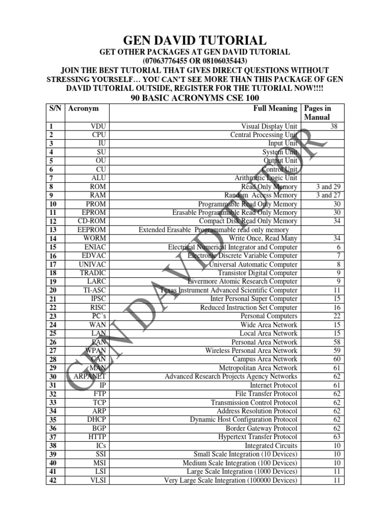 Cse100 acronyms pdf read only memory computer memory