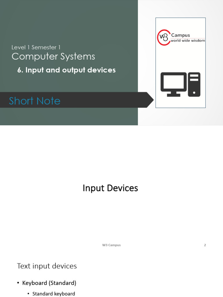 Input & Output Devices-SN | PDF | Computer Keyboard | Computing