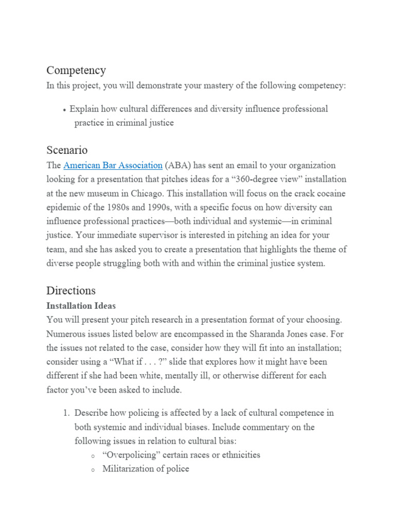 Cj Project 2 Pdf Bias Criminology