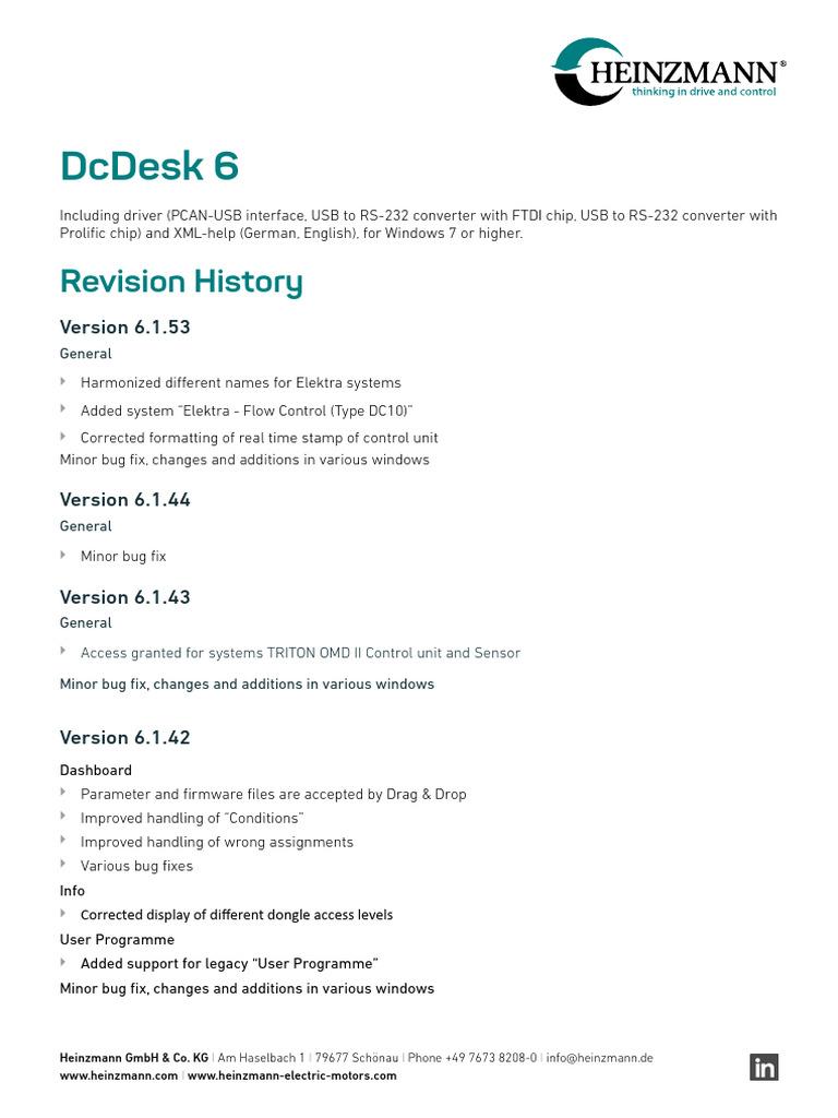 DcDesk Version 6.1 Release Notes | PDF | Parameter (Computer ...