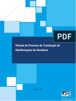 Manual de Processo de Tramitacao de Manifestacoes de Ouvidoria Versao para Publicacao