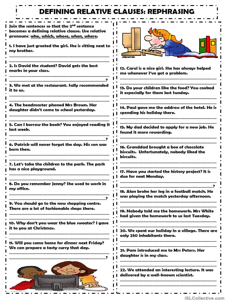 English Grammar: Relative Clauses | PDF