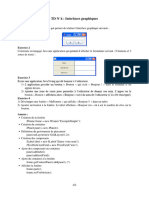 TD N°4: Interfaces Graphiques: Exercice 1