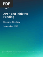 APFP and Partner Initiative Funding Resource Directory