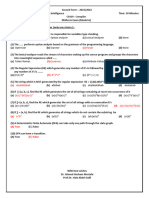 Compiler 2022 Midterm - Answers