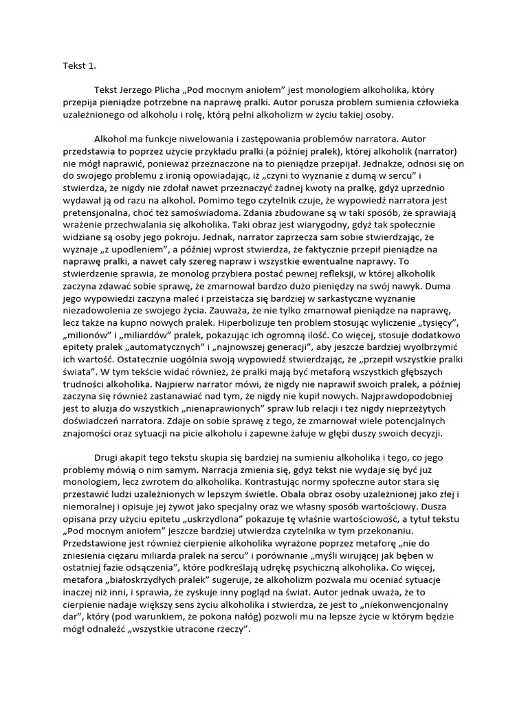 Polski Paper 1 | PDF
