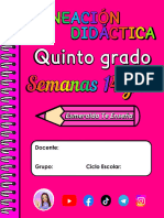 ? 5° S14-S15 - PLANEACIÓN DIDÁCTICA ? Esmeralda Te Enseña ?