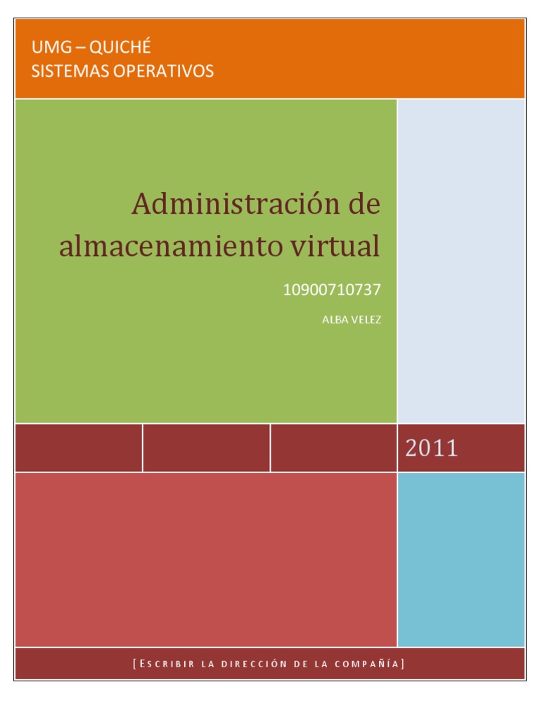 Estrategias de administración de la memoria virtual | Áreas de la